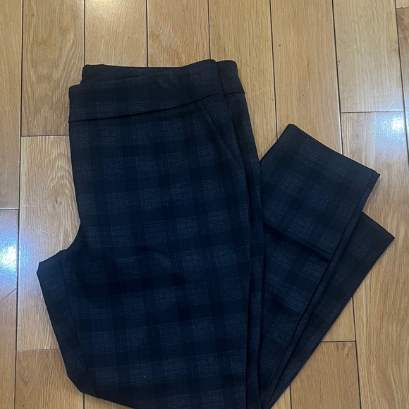 Hilary Radley Pants - Women’s Hilary Radley Charcoal Plaid Trousers